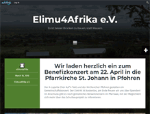 Tablet Screenshot of elimu4afrika.com